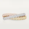 Trinity-ring, liten modell, pavé