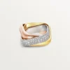 Trinity-ring, puteformet, stor modell, halvpavé
