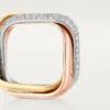 Trinity-ring, puteformet, stor modell, halvpavé