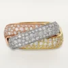 Trinity-ring, puteformet, stor modell, pavé