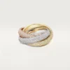 Trinity-ring, stor modell, pavé