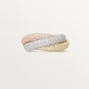 Trinity-ring, stor modell, pavé