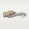 Trinity-ring til to fingre, lakkert, pavé