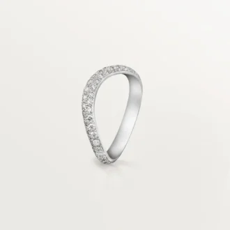 Trinity Ruban gifteringsring – platina, diamant – Cartier