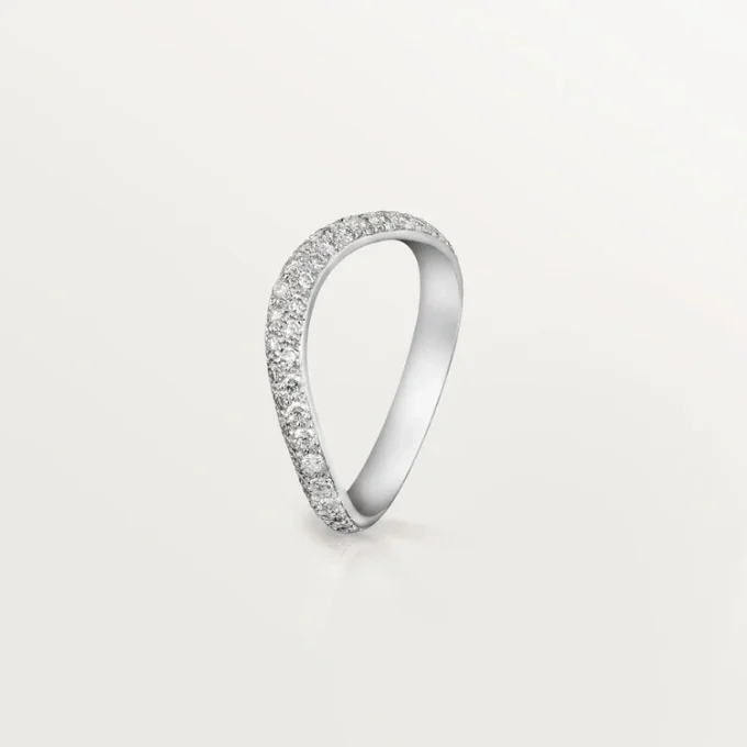 Trinity Ruban gifteringsring – platina, diamant – Cartier