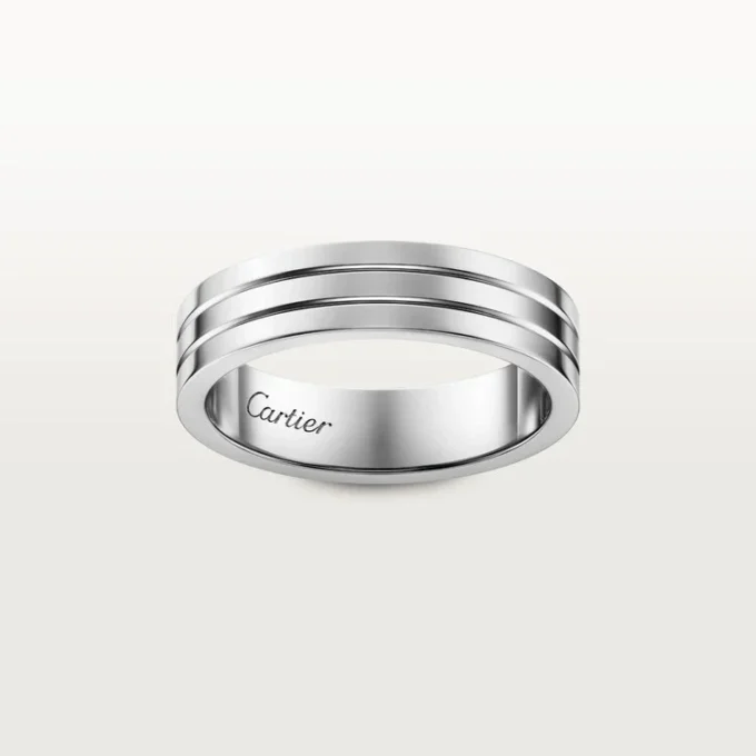 Trinity-vielsesring – hvitt gull – Cartier