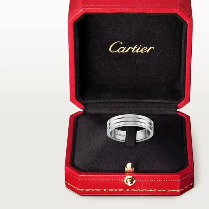 Trinity-vielsesring – hvitt gull – Cartier