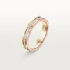 Trinity-vielsesring – hvitt gull, gult gull, rosa gull, diamanter – Cartier