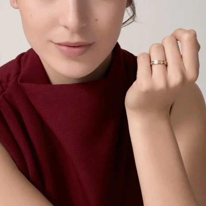 Trinity-vielsesring – hvitt gull, gult gull, rosa gull, diamanter – Cartier