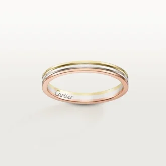 Trinity-vielsesring – hvitt gull, rosa gull, gult gull – Cartier