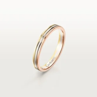 Trinity-vielsesring – hvitt gull, rosa gull, gult gull – Cartier