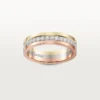 Vendome Louis Cartier gifteringsbånd, 4,8 mm bredde, pavé