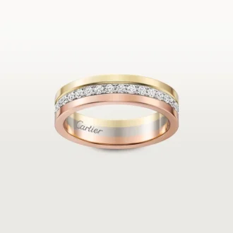 Vendome Louis Cartier gifteringsbånd, 4,8 mm bredde, pavé Vendome Louis Cartier gifteringsbånd, 4,8 mm bredde, pavé