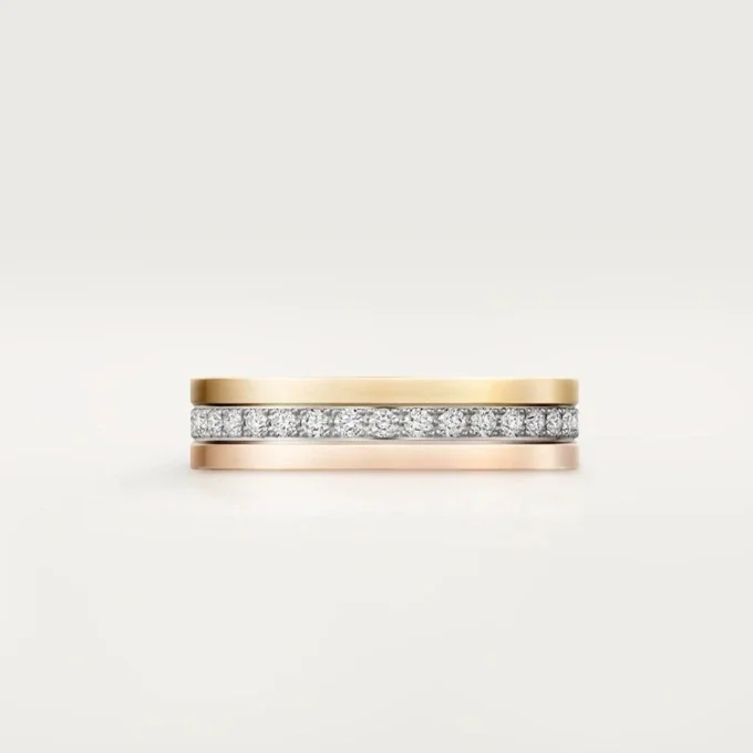 Vendome Louis Cartier gifteringsbånd, 4,8 mm bredde, pavé