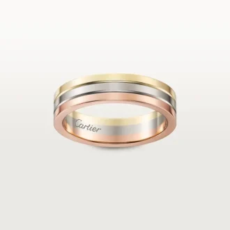 Vendome Louis Cartier gifteringsbånd – hvitt gull, gult gull, rosagull – Cartier Vendome Louis Cartier gifteringsbånd – hvitt gull, gult gull, rosagull – Cartier